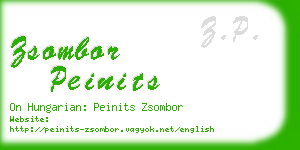 zsombor peinits business card